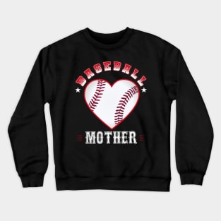 Mother Baseball Team Family Matching Gifts Funny Sports Lover Player Crewneck Sweatshirt